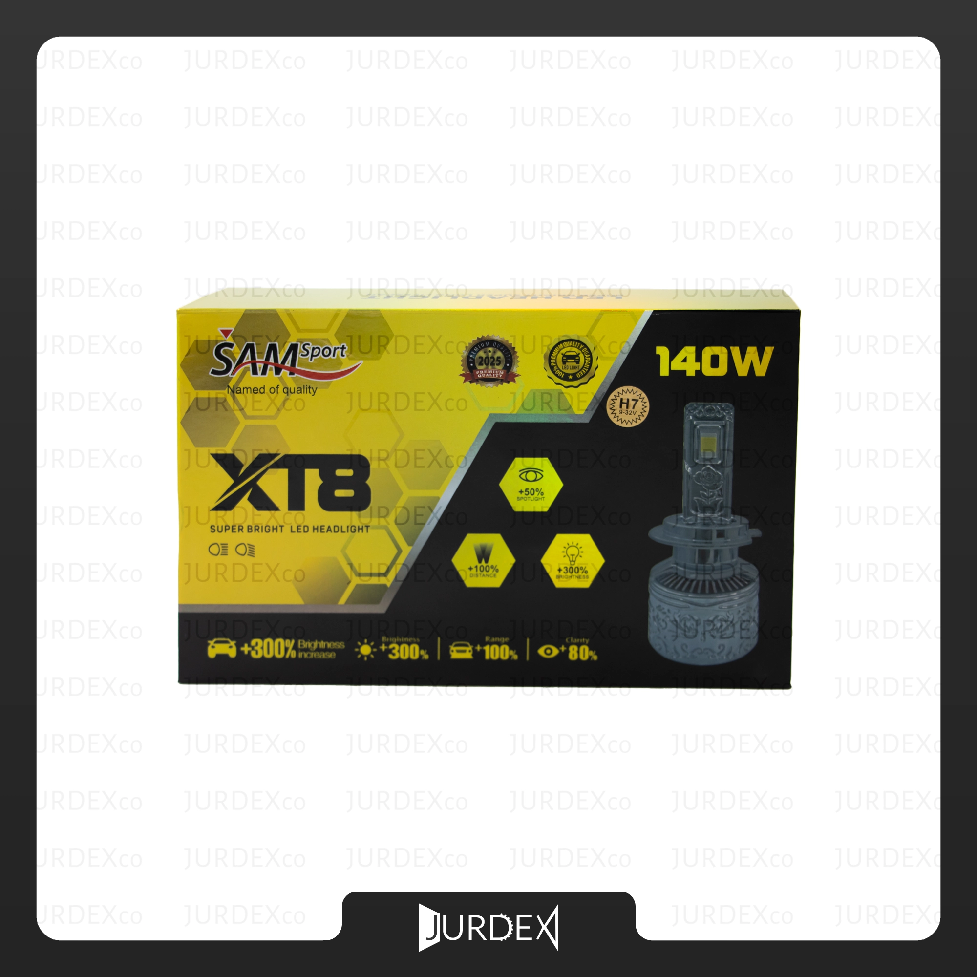 هدلایت سام مدل XT8 ( 140 وات ) – SAM SPORT