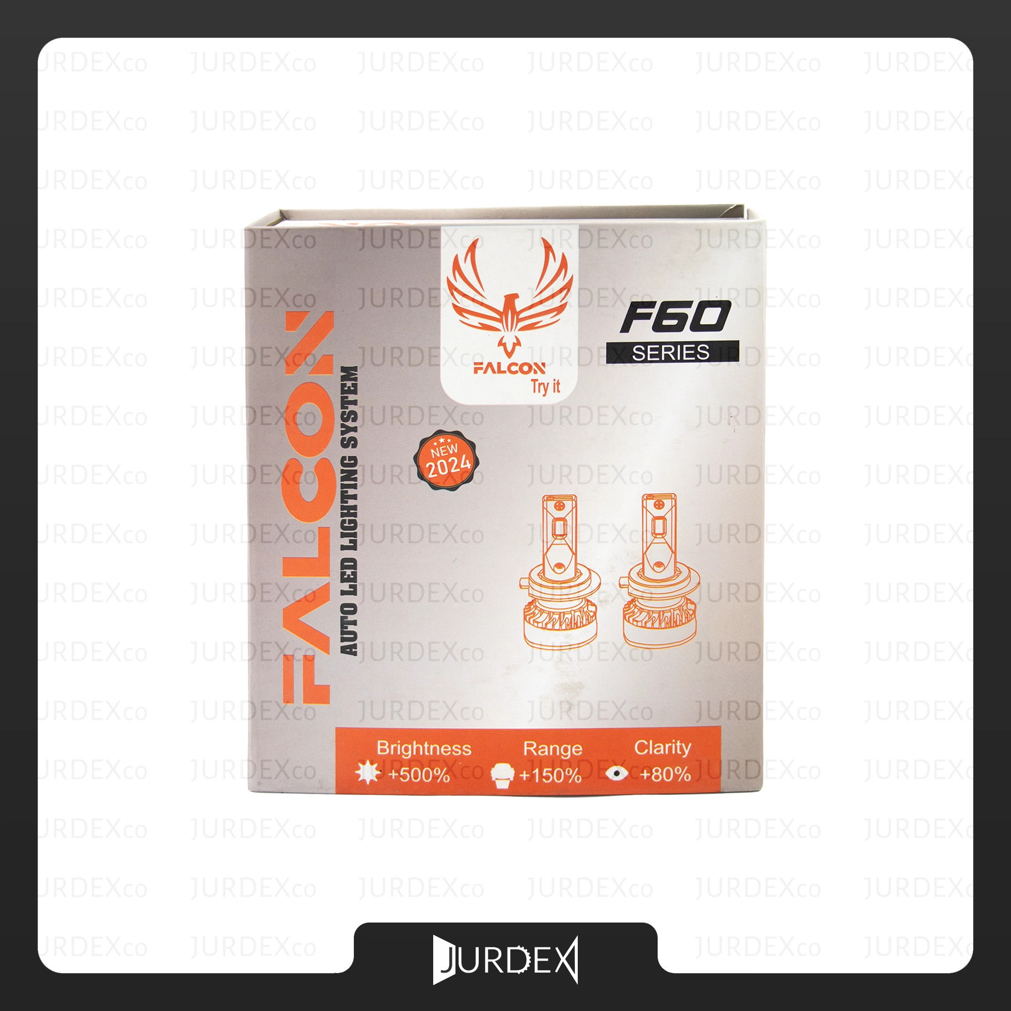 هدلایت فالکون مدل F60 ( 60 وات – H4 .H 7 . H11 . 9005 ) – FALCON
