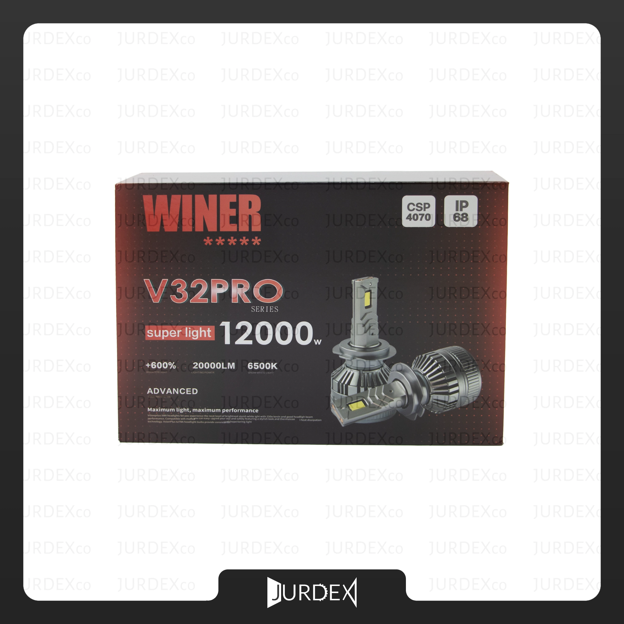 هدلایت وینر مدل V32 پرو ( 100 وات با شدت نور 20000 لومن ) – WINER